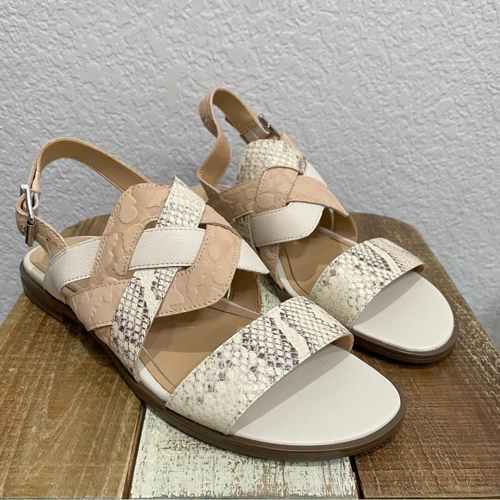 Vionic Kendra Snake Leather Sandals NEW Size 9.5
